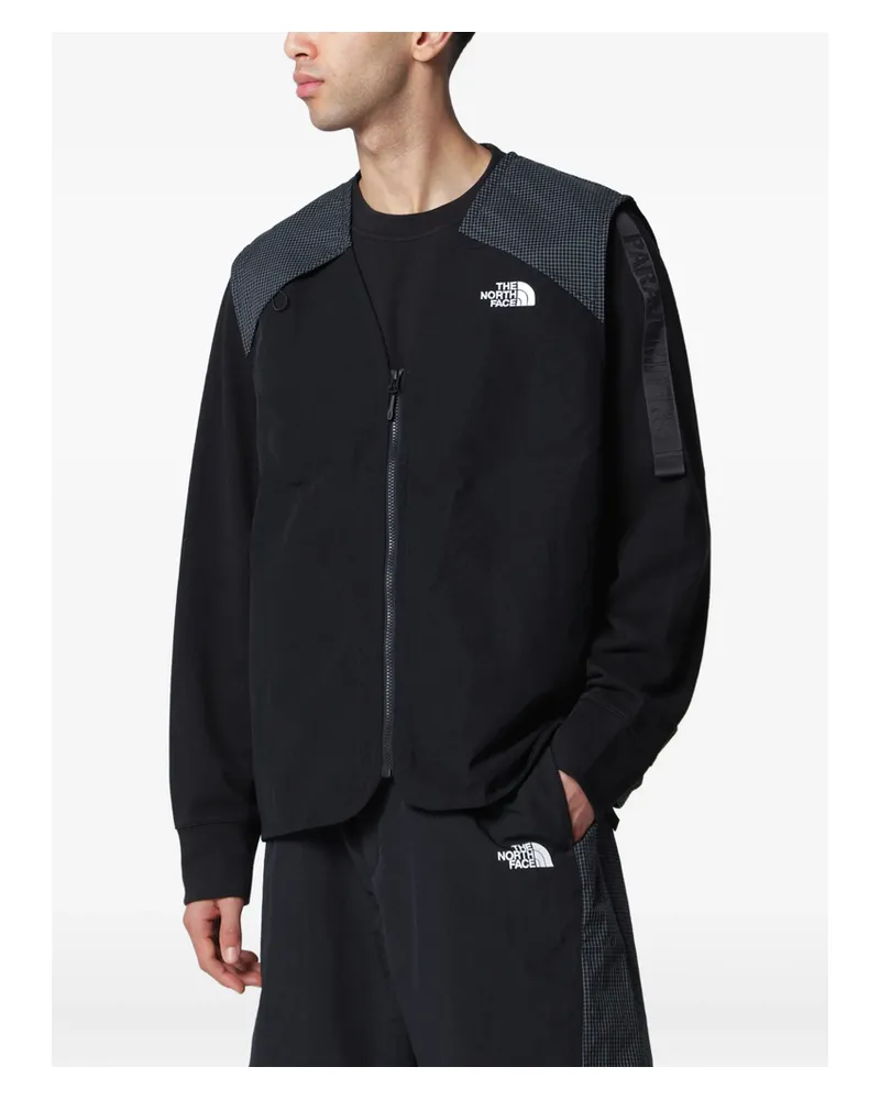 The North Face Grid-pattern Logo-print Vest Black
