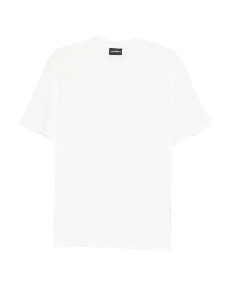 Emporio Armani Logo-pattern T-shirt White