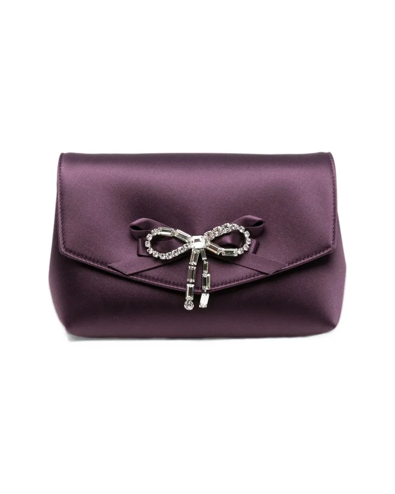 Jimmy Choo Soft Bow Mini Shoulder Bag Purple