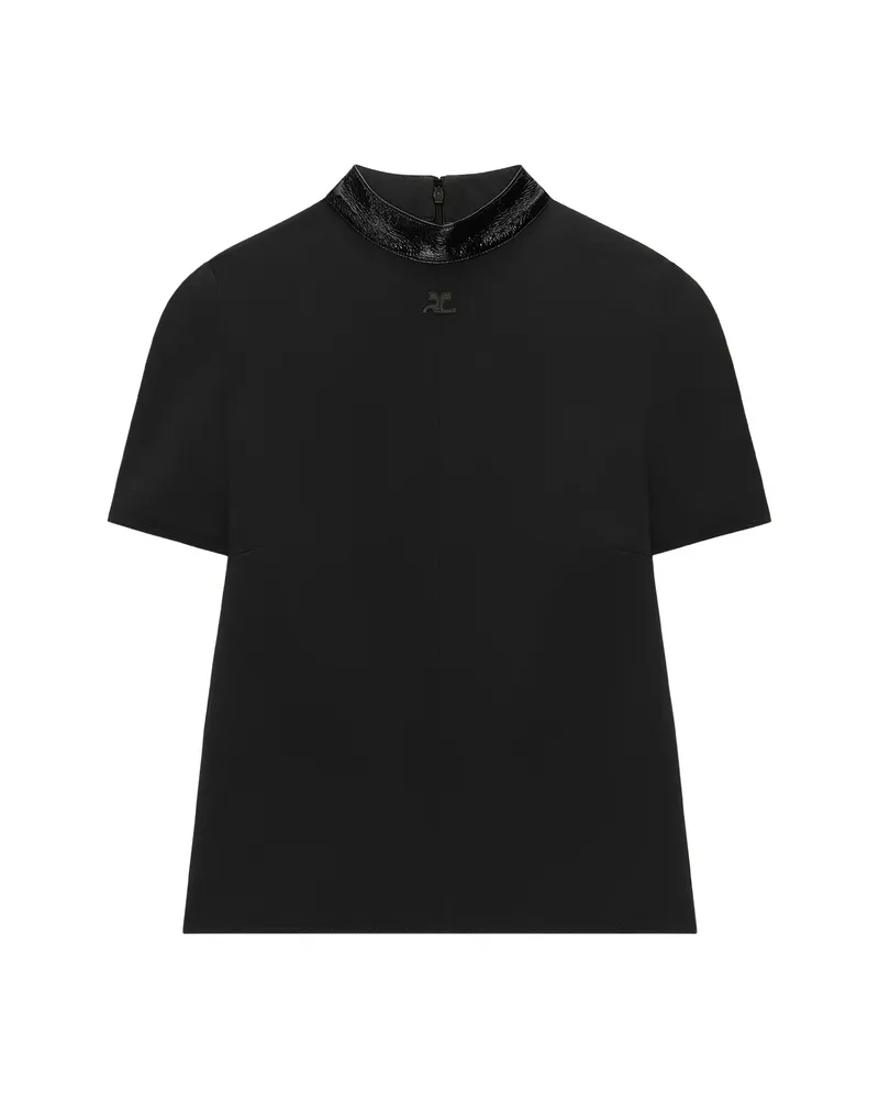 Courrèges Vinyl Heritage Top Black