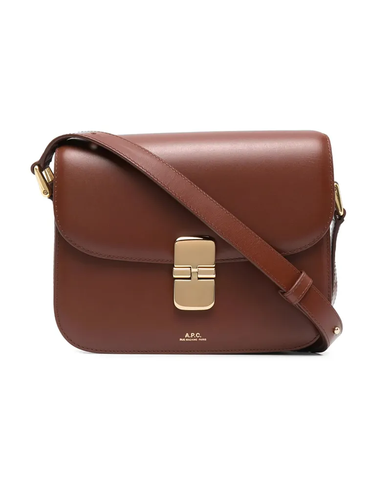 A.P.C. A. p.c. Grace Shoulder Bag Brown