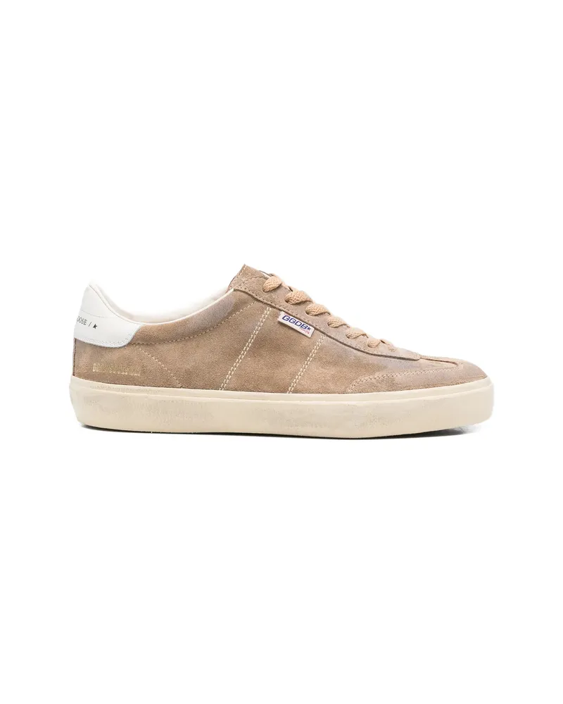 Golden Goose Logo Lettering Sneakers Brown