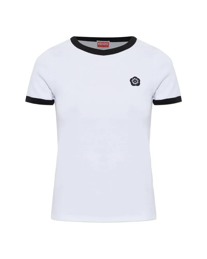 Kenzo Contrast-trim T-shirt White