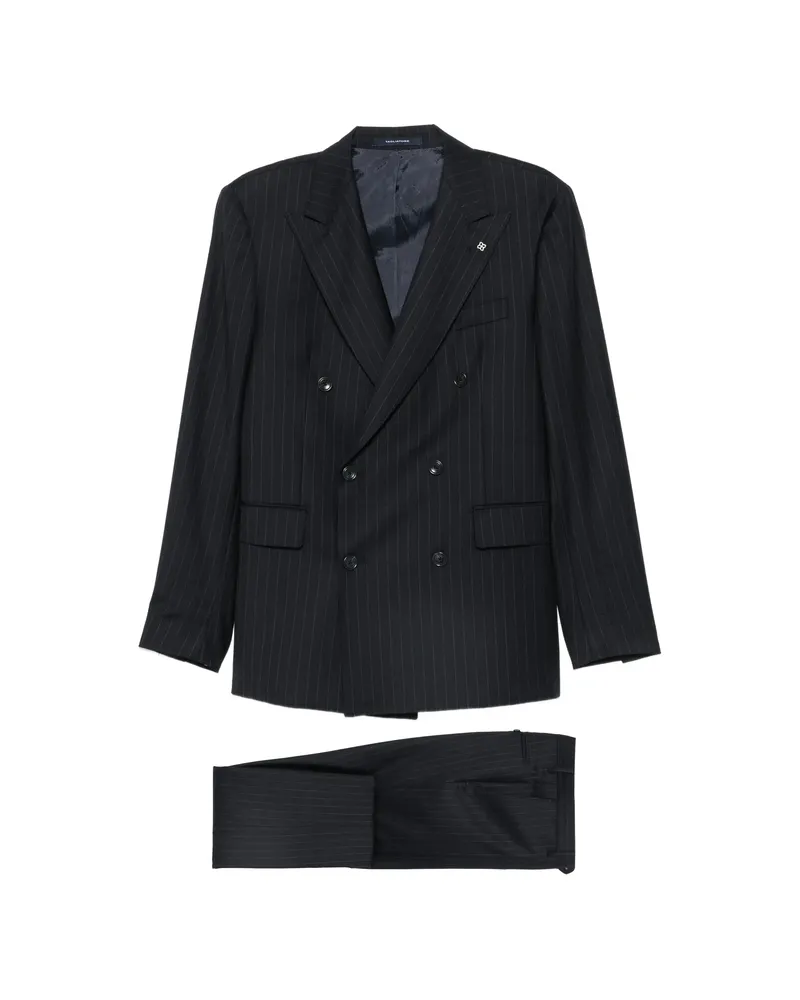 Tagliatore Pinstripe Double-breasted Suit Blue