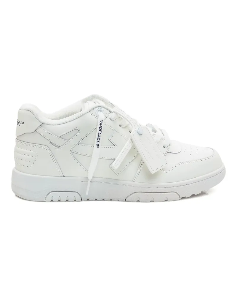 OFF-WHITE Out Of Office Leather Sneakers White