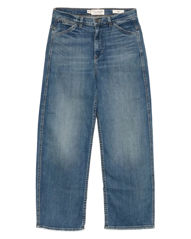 Nili Lotan Cotton-blend Jeans Blue