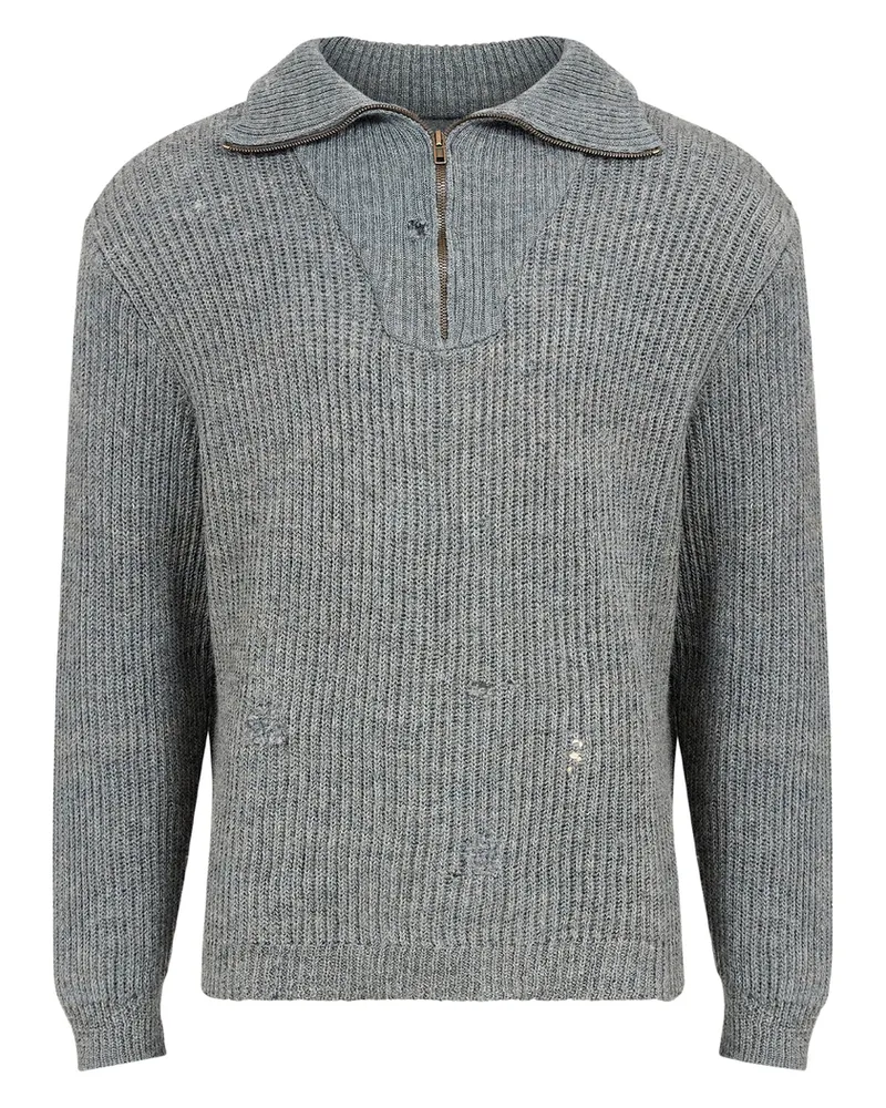 Maison Margiela Summer Shetland Sweater Grey