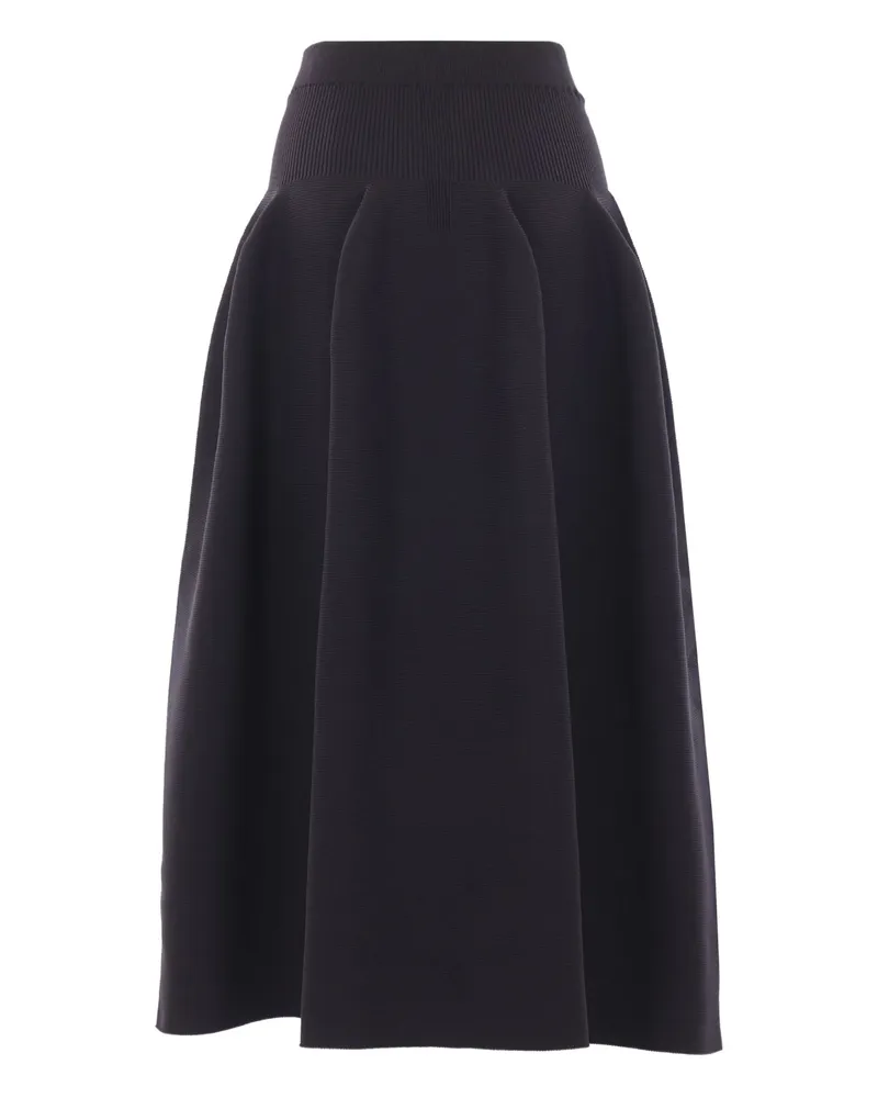 CFCL Ribbed Flared Skirt Black