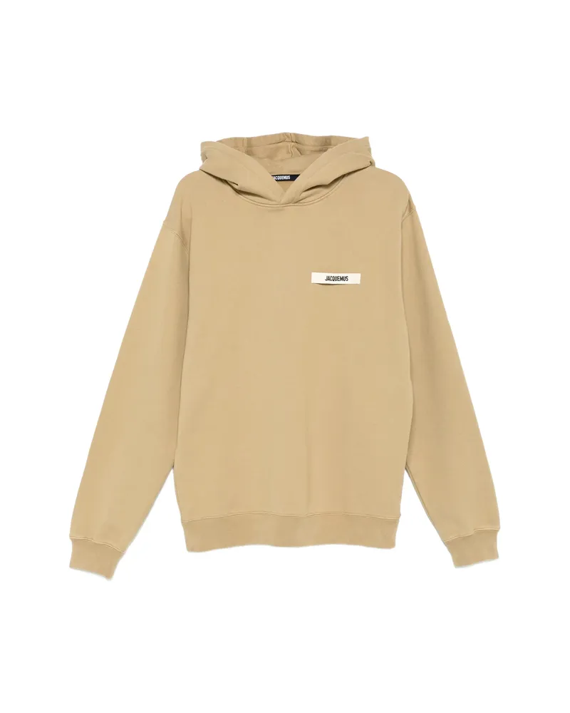 Jacquemus Logo-patch Hoodie Brown