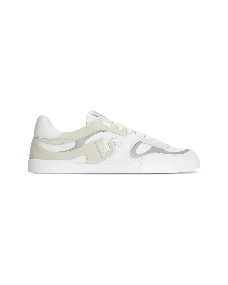 Dolce & Gabbana Portofino Calfskin Sneakers Neutrals