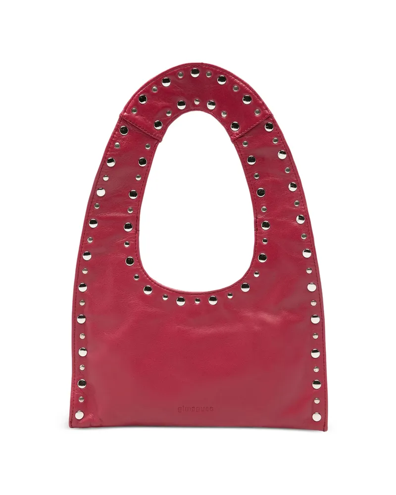 GIMAGUAS Mini Franca Studded Shoulder Bag Red