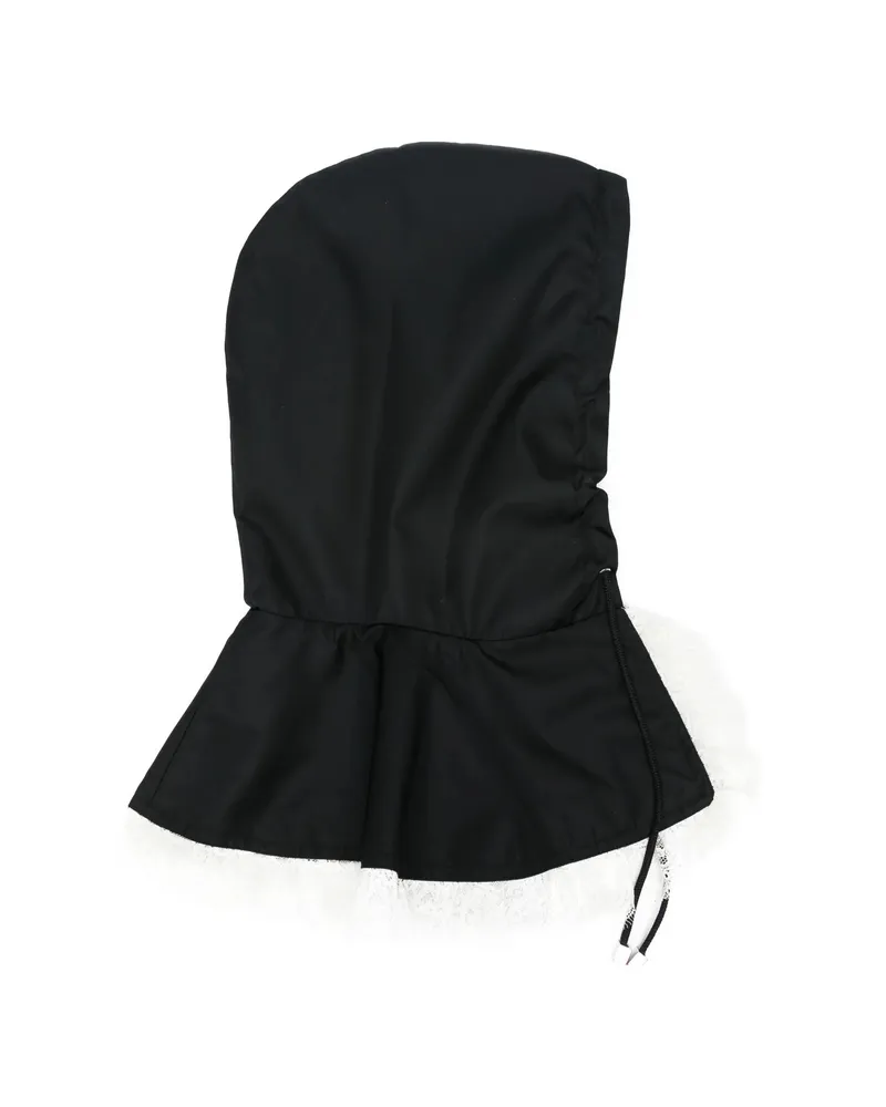 Vivetta Lace-trim Hood Black