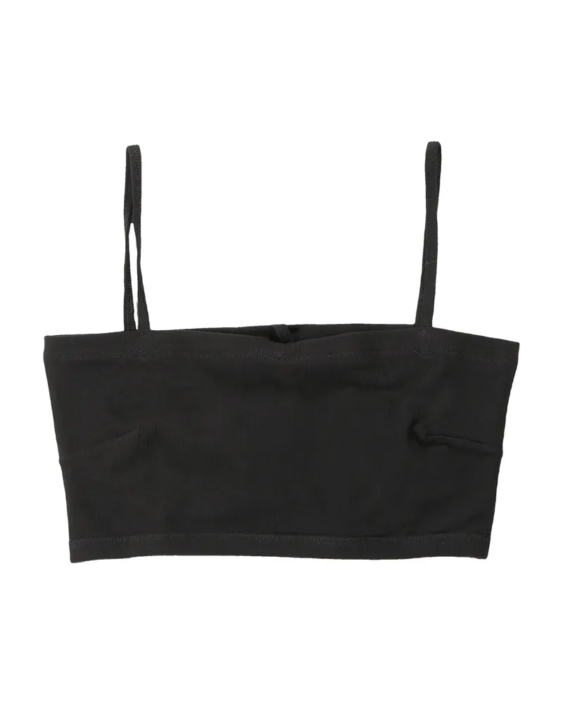 Baserange Square-neck Crop Top Black