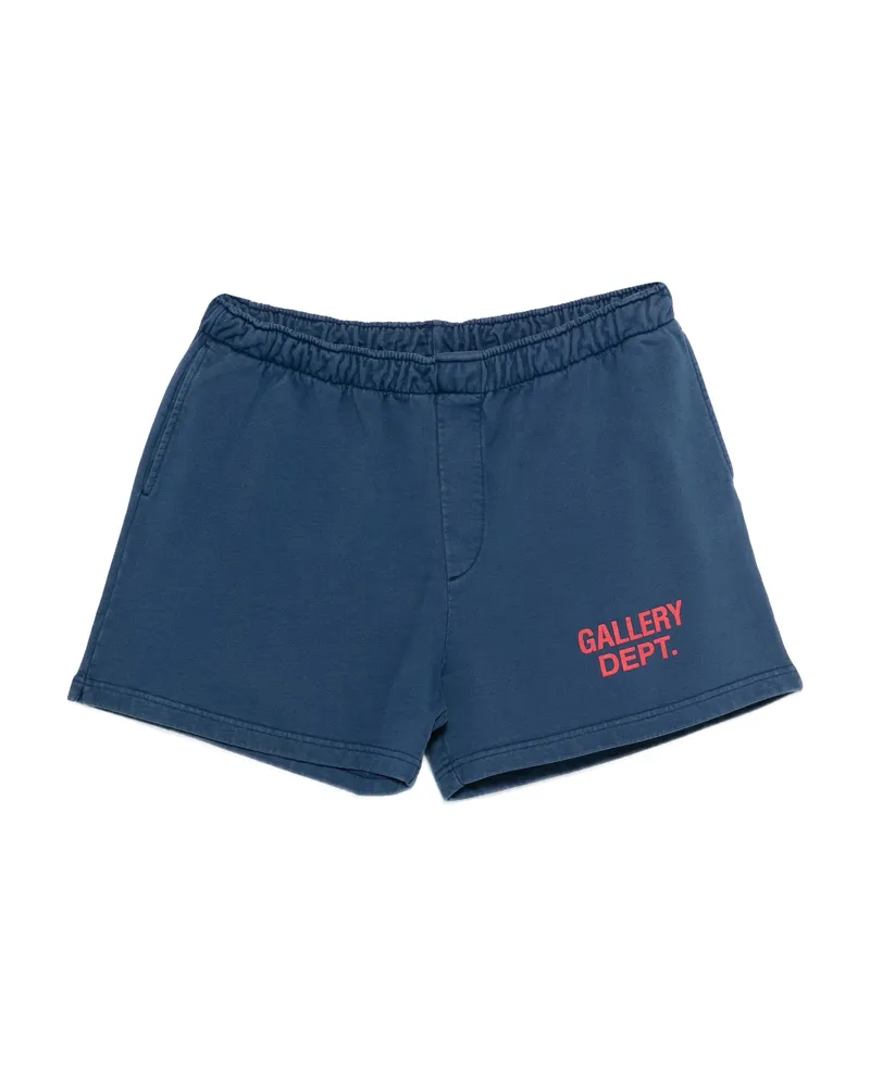 GALLERY DEPT. X Josué Thomas Drawstring-fastening Logo Track Shorts Blue