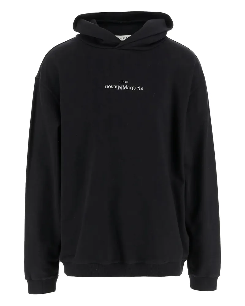 Maison Margiela Logo-print Hoodie Black