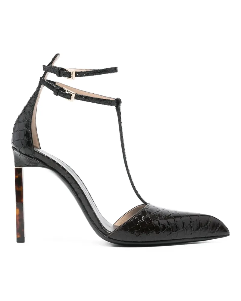 Tom Ford 105mm T-strap Pumps Brown