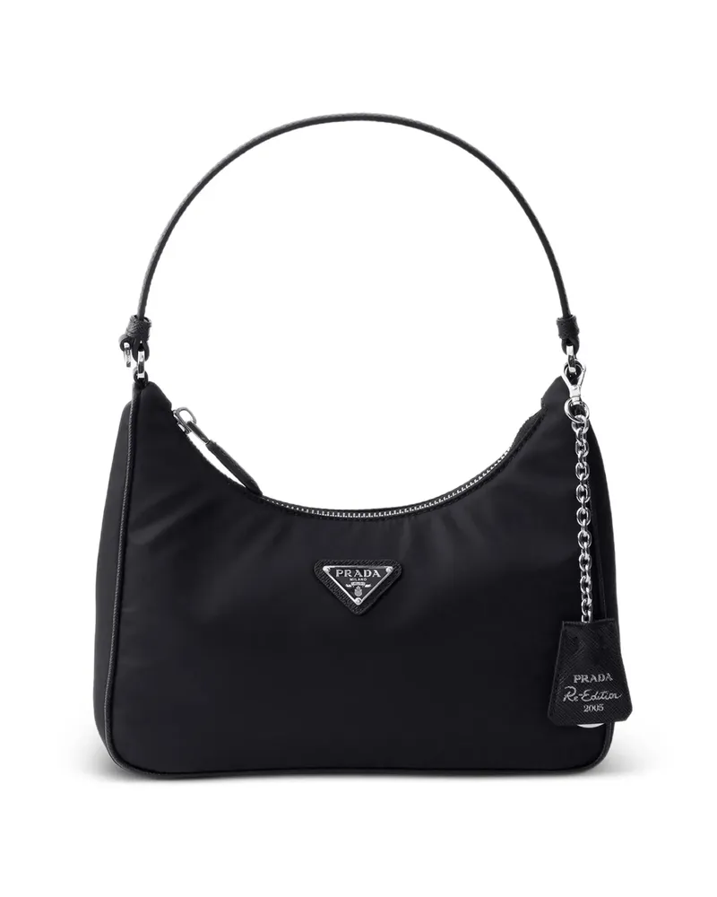 Prada Re-Edition 2005 Re-Nylon And Saffiano Mini Bag Black