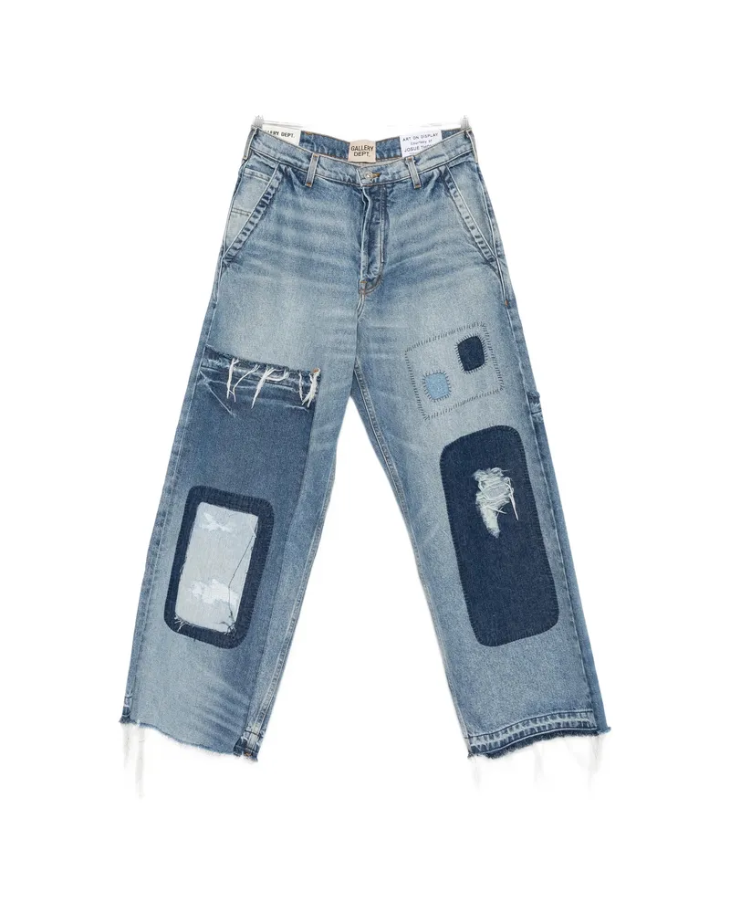 GALLERY DEPT. Patchwork Distressed Jeans Blue