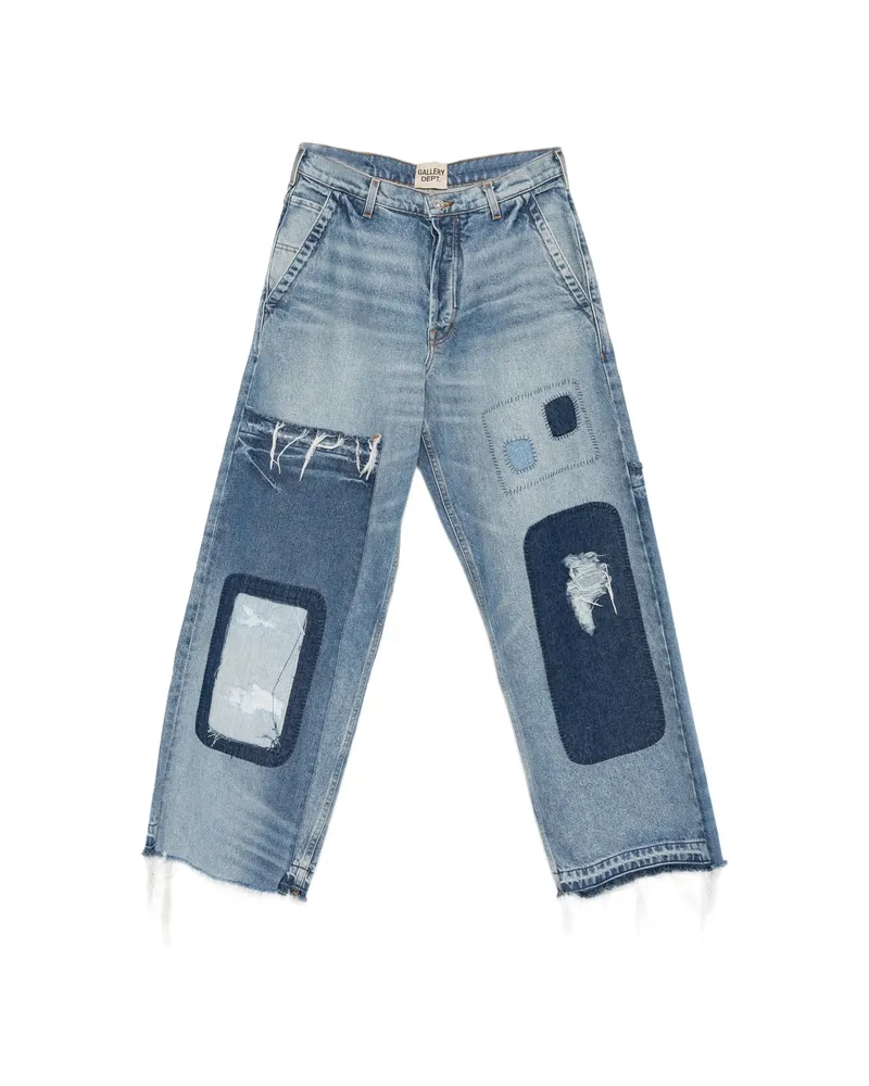 GALLERY DEPT. Patchwork Distressed Jeans Blue