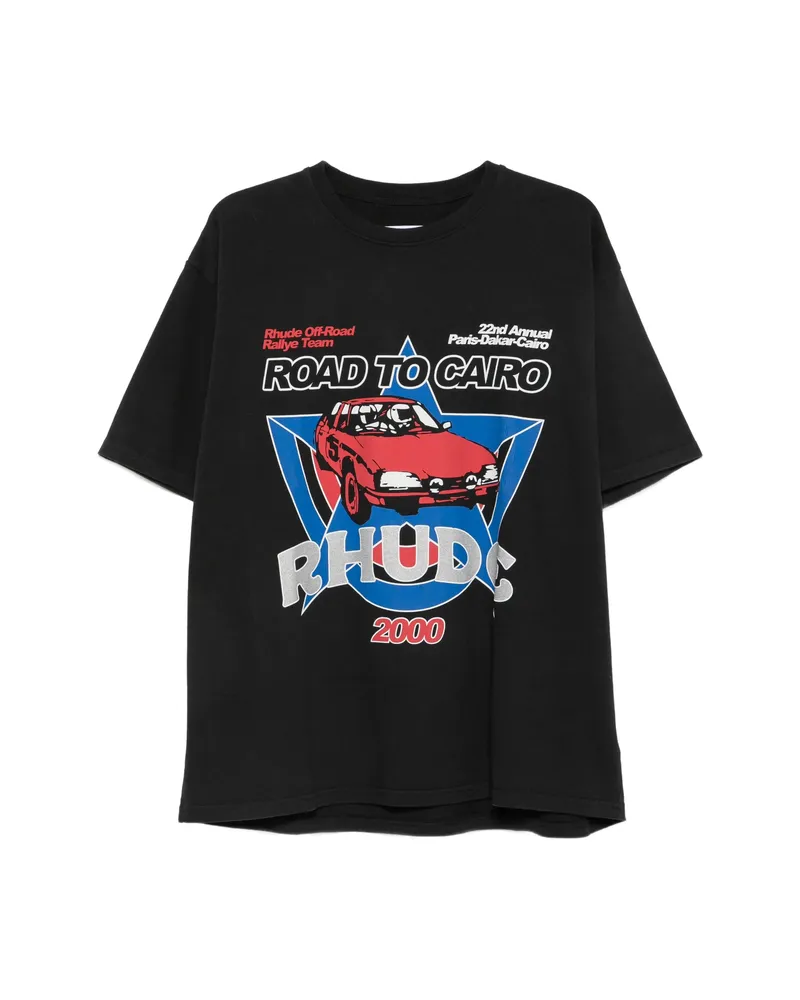 RHUDE Graphic-print T-shirt Black