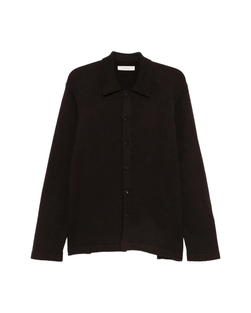 Umit Benan Winter Sunset Button-up Long-sleeve Cardigan Brown