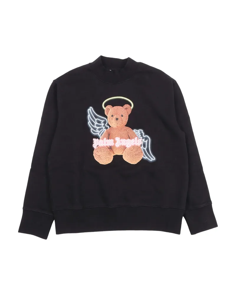 Palm Angels Bear Angel Crew-neck Sweatshirt Black