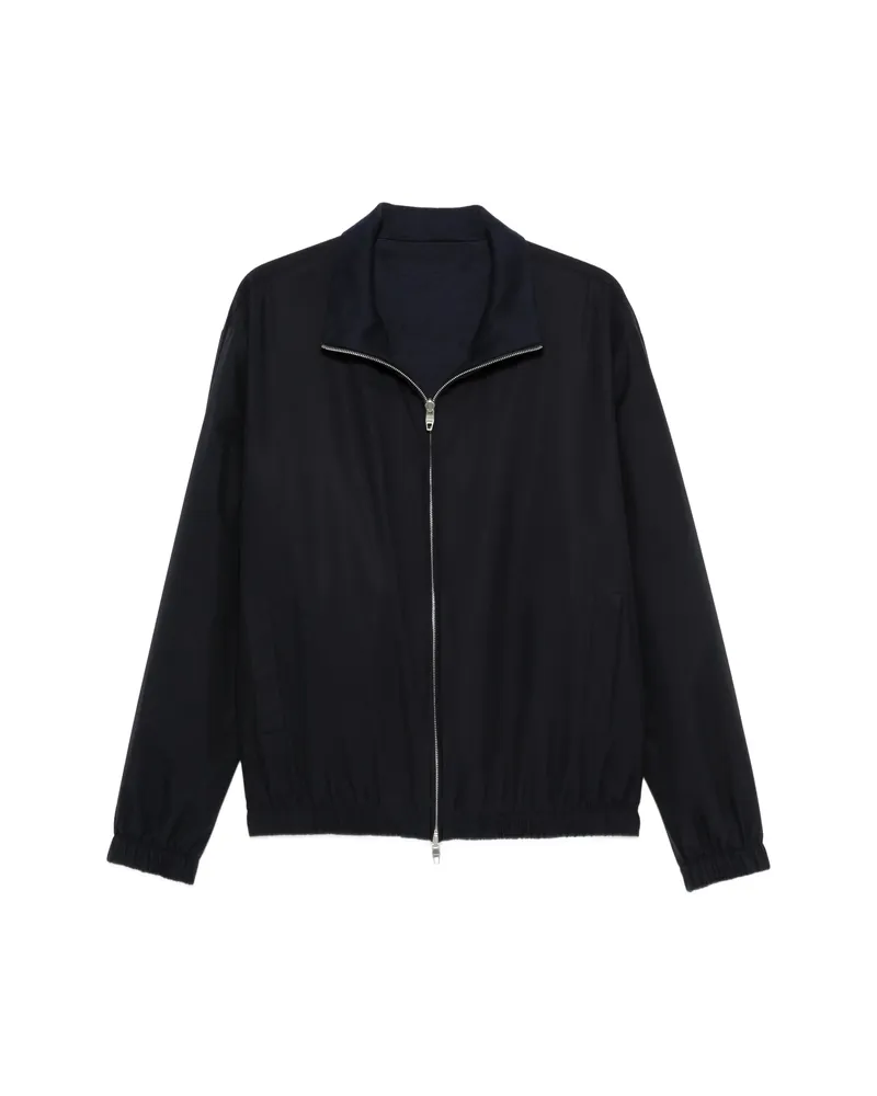Umit Benan Zip-up High-neck Jacket Blue