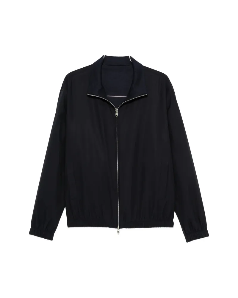 Umit Benan Zip-up High-neck Jacket Blue
