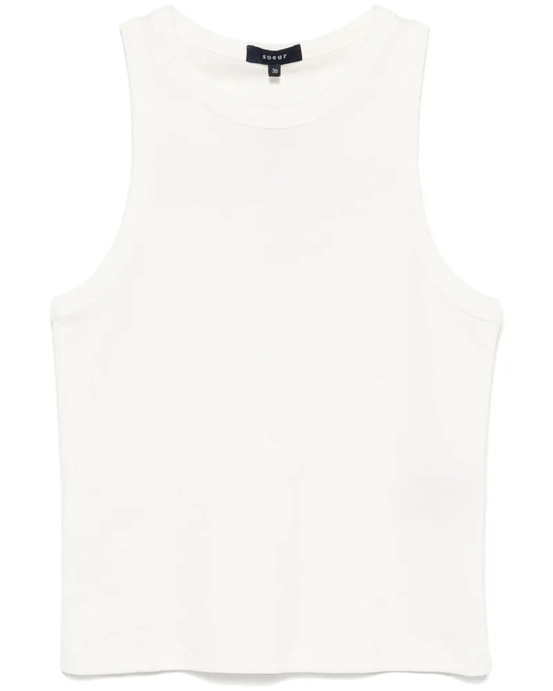 Soeur Dolly Tank Top White