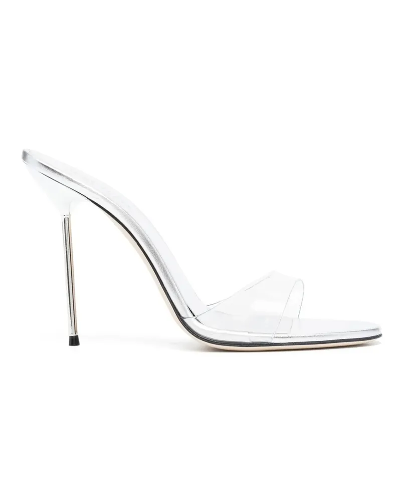 Paris Texas Lidia 120mm Sheer-strap Mules Grey