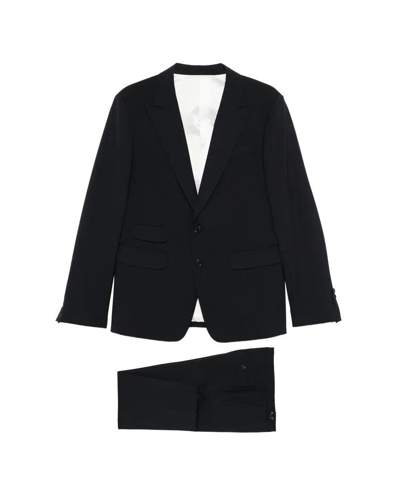Dsquared2 Notched Lapel Two-piece Suit Blue