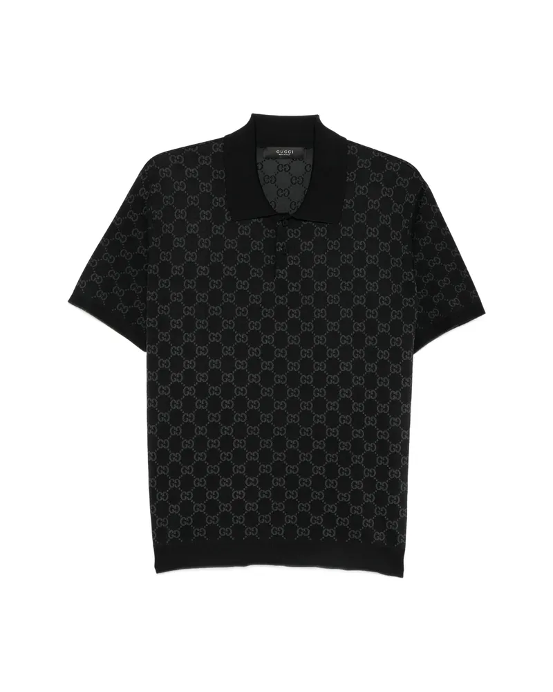 Gucci GG Supreme Polo Shirt Black