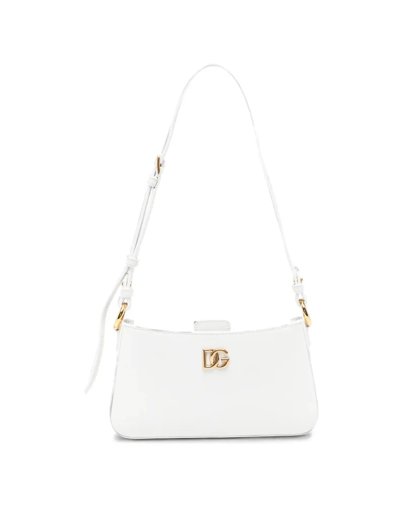 Dolce & Gabbana Logo-plaque Shoulder Bag White