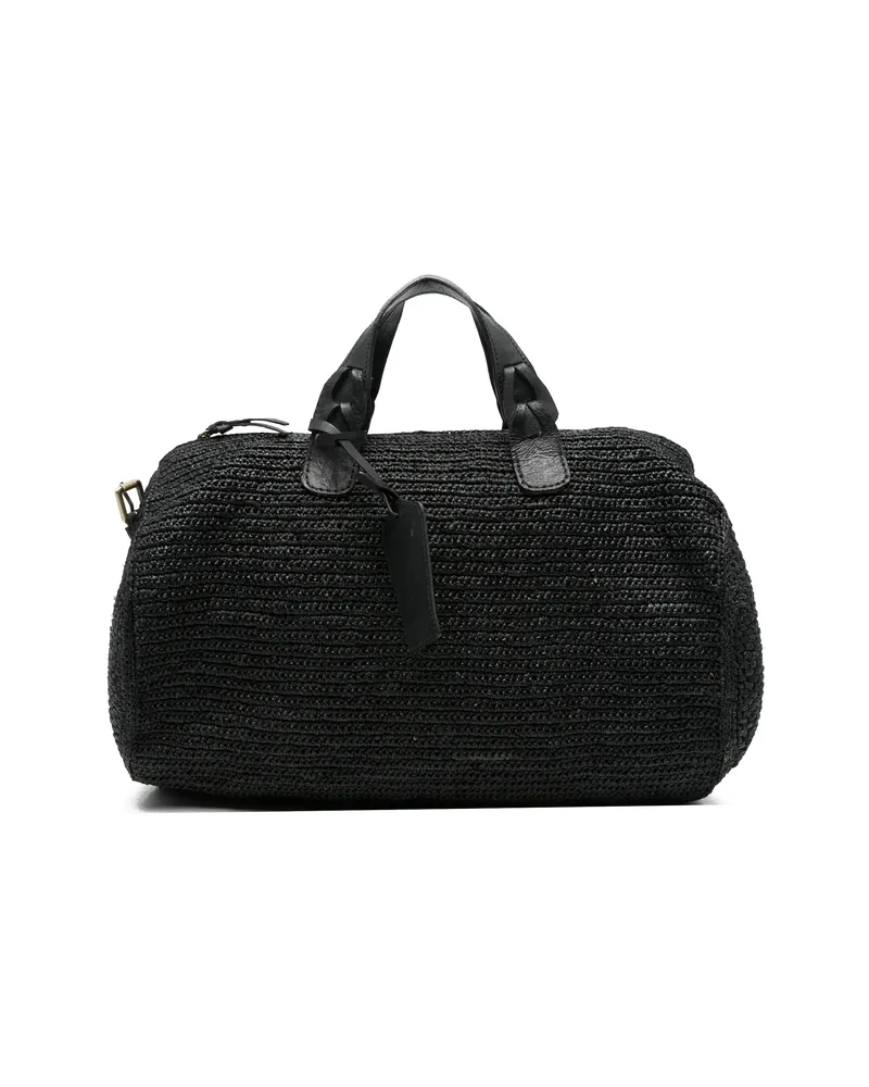 IBELIV Woven Tag-detail Tote Bag Black