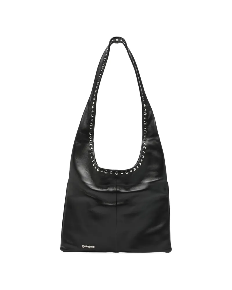GIMAGUAS Blanca Studded Shoulder Bag Black