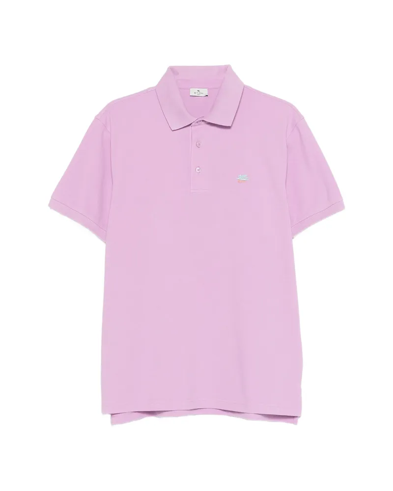 Etro Buttoned Polo Shirt Pink