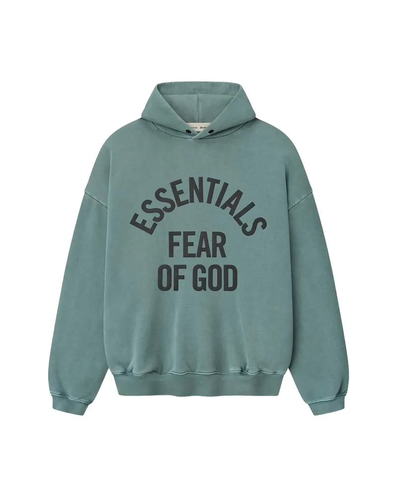 Fear of God Campus 90s Printed Hoodie Green