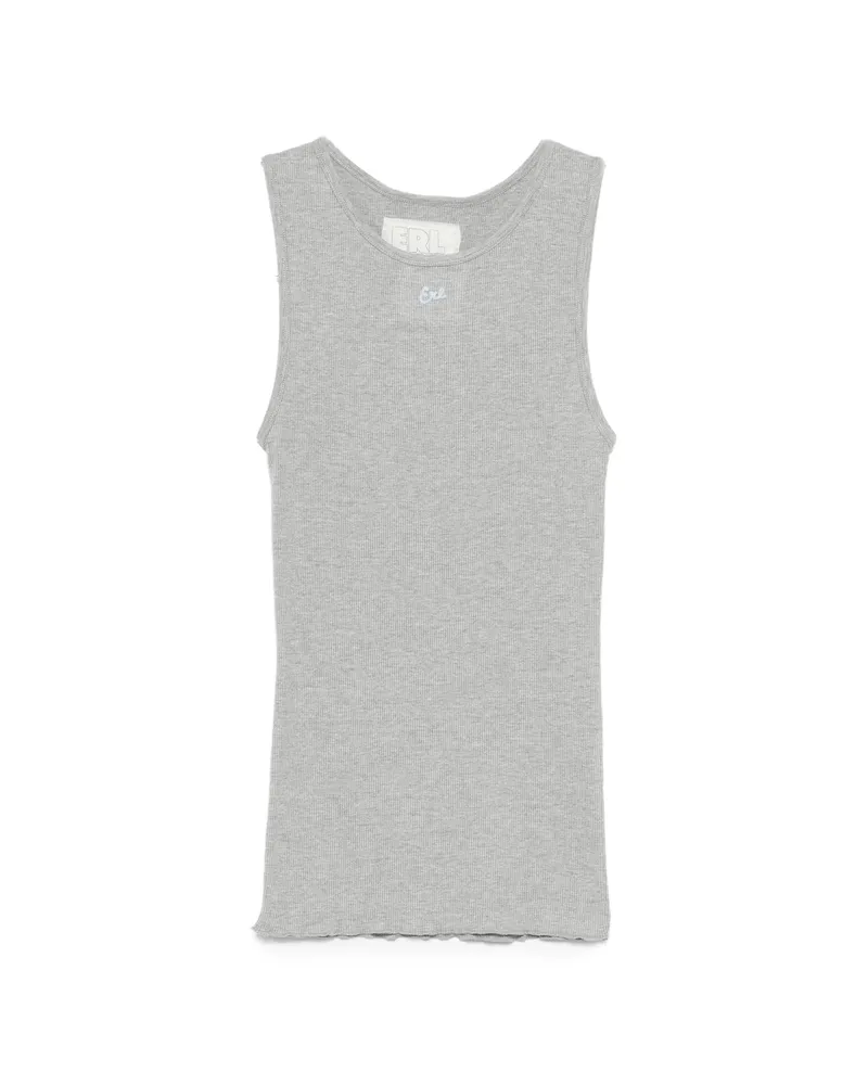 ERL Ribbed Logo Tank Top Grey