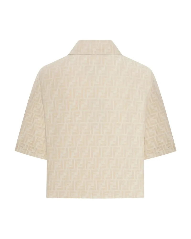 Fendi FF-motif Zip-front Jacket Brown