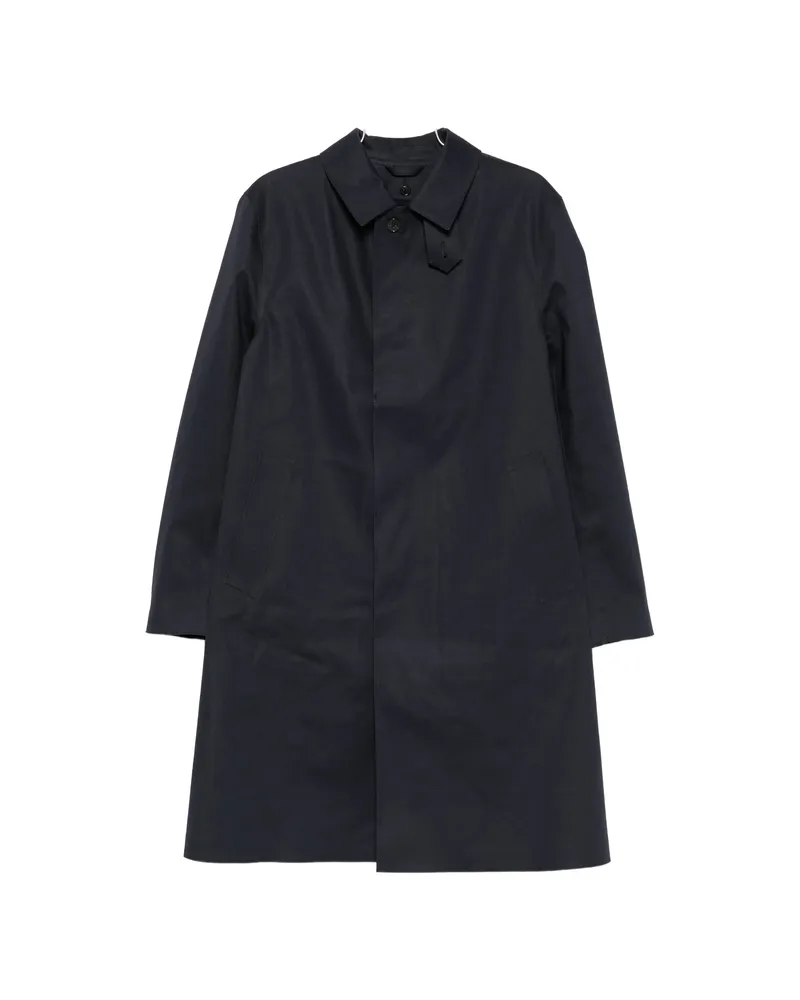 MACKINTOSH Dunkeld Throat-latch Concealed-fastening Coat Blue