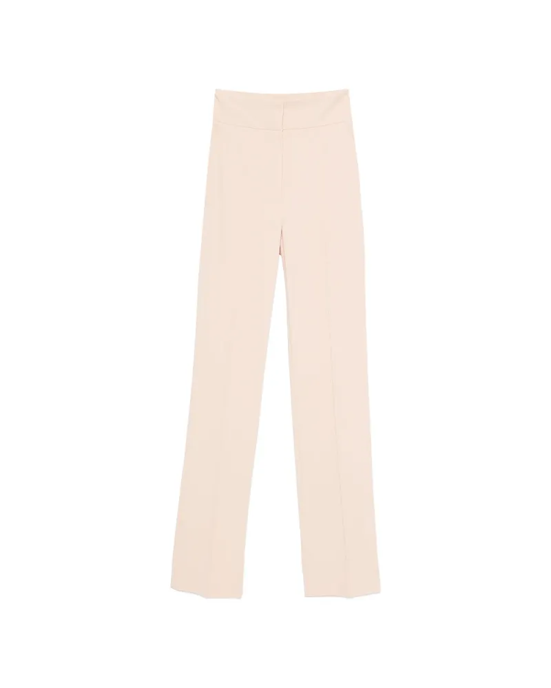 Elisabetta Franchi High-waisted Flared Trousers Neutrals