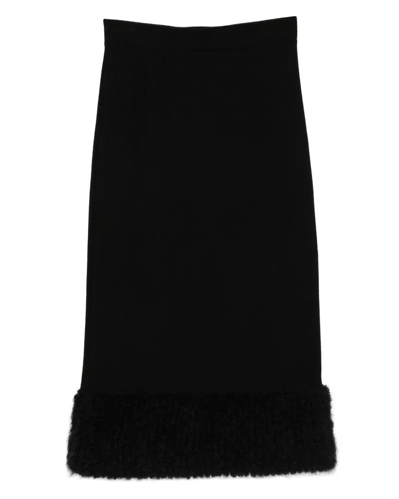 Moschino Trimmed Skirt Black