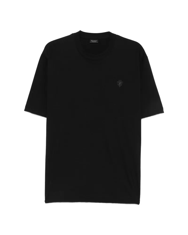 Gucci Crest-embroidered T-shirt Black