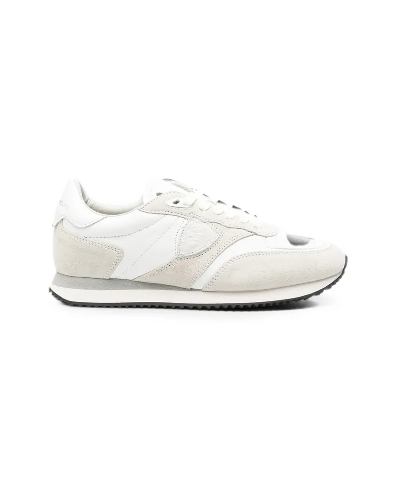 Philippe Model BLVille Panelled Leather Sneakers White