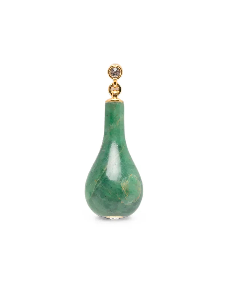Totême Jade Drop-design Earrings Gold