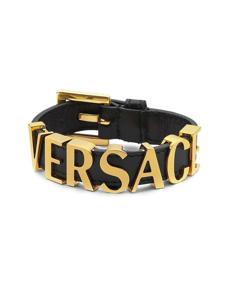 Versace Logo-lettering Bracelet Gold