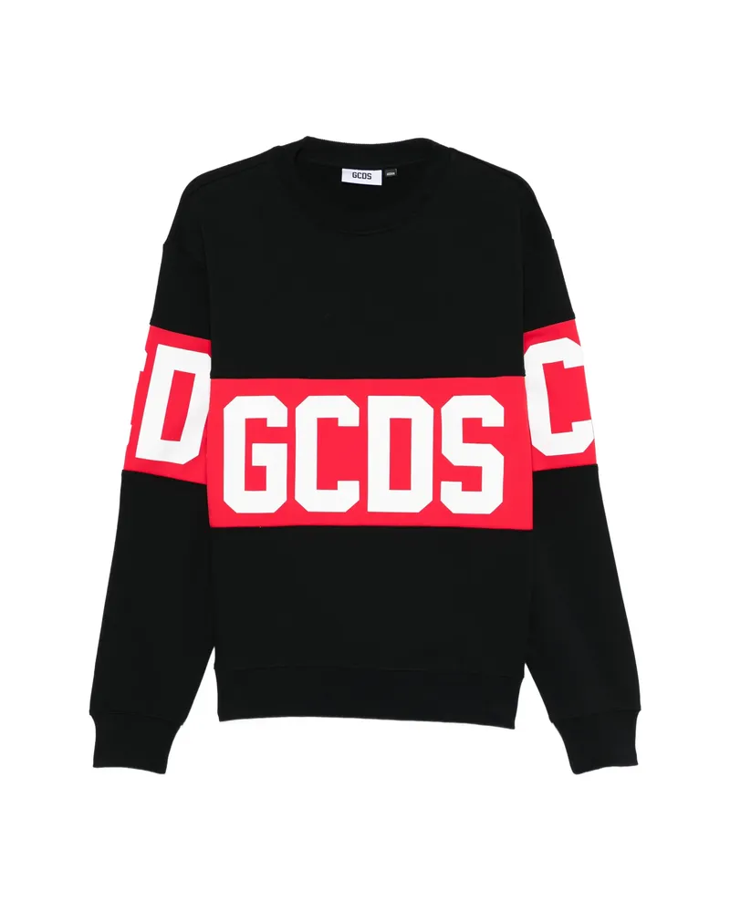 GCDS Logo Crew-neck Sweater Black