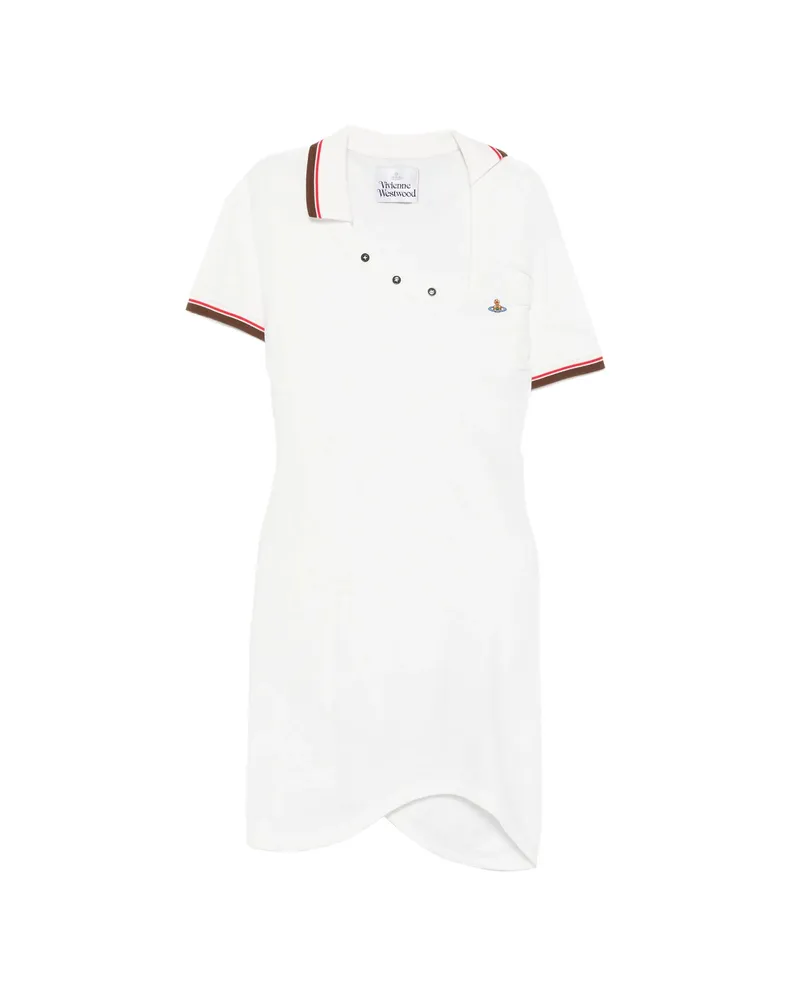 Vivienne Westwood Draped Asymmetric Dress White