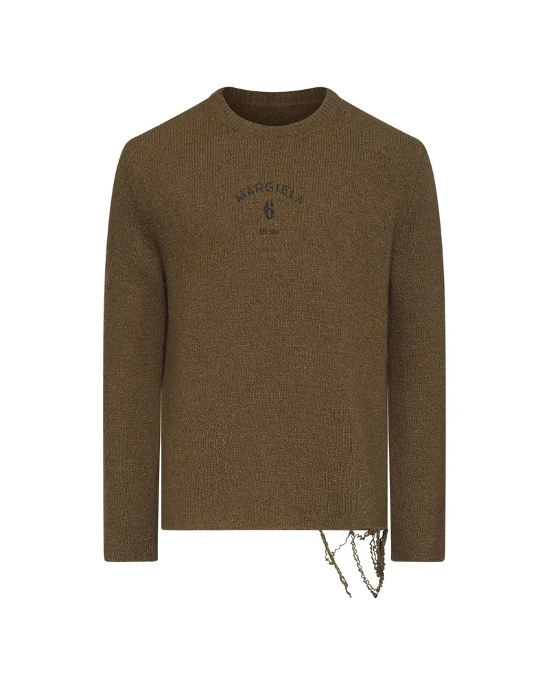 Maison Margiela Wool-blend Jumper Brown