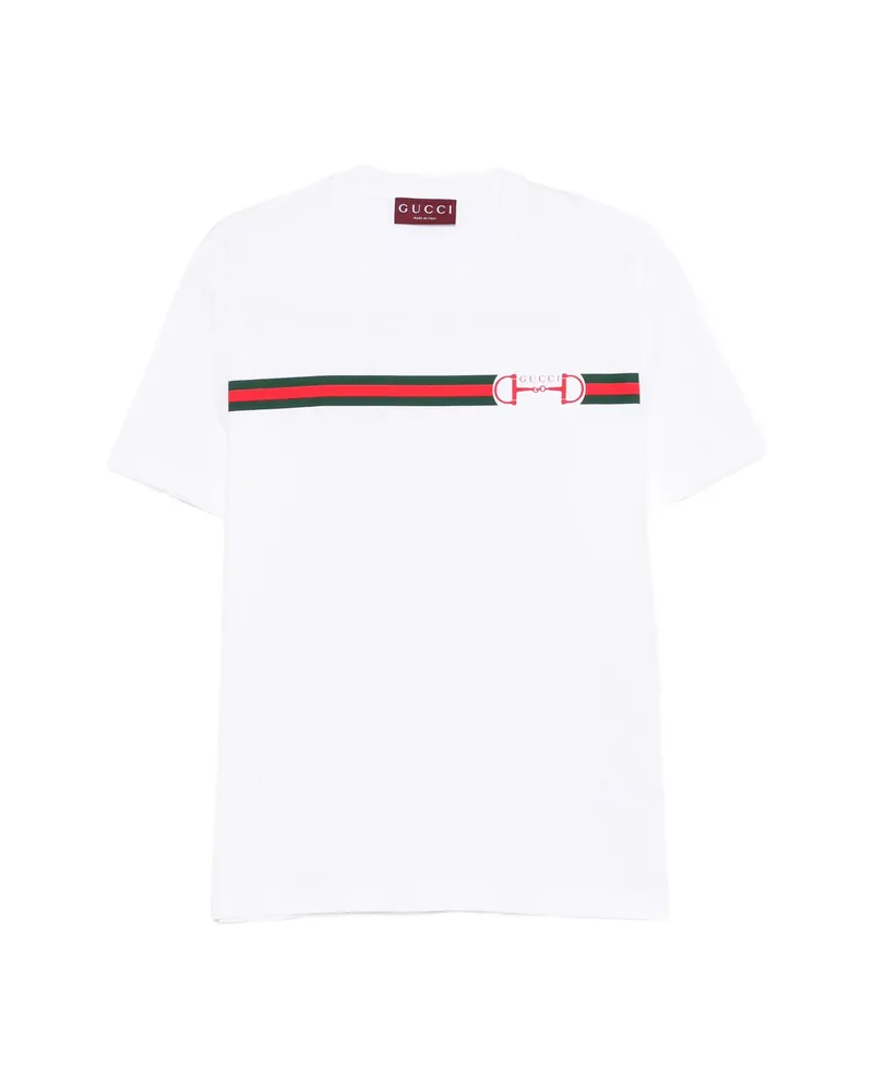 Gucci Stripe Logo T-shirt White